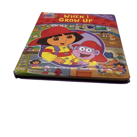 Nick Jr. Dora The Explorer "When I Grow Up" First Look & Find Childrens Book 200 - Picture 3 of 14